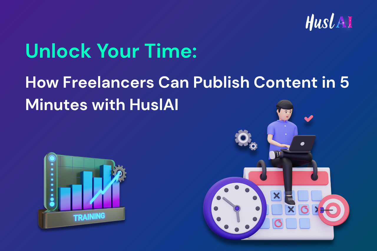 Unlock Your Time: How Freelancers Can Publish Content in 5 Minutes with HuslAI