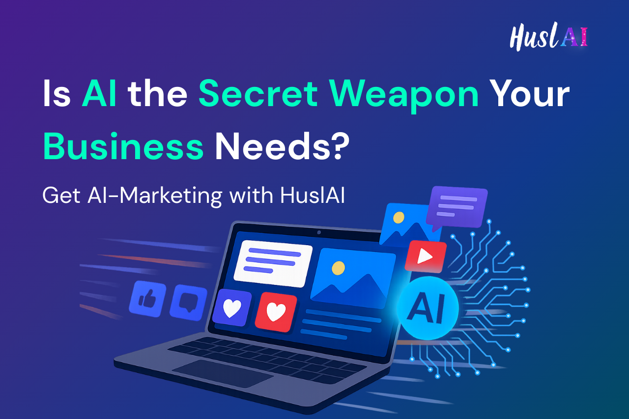 Is AI the Secret Weapon Your Business Needs? Get AI-Marketing with HuslAI Is AI the Secret Weapon Your Business Needs? Get AI-Marketing with HuslAI